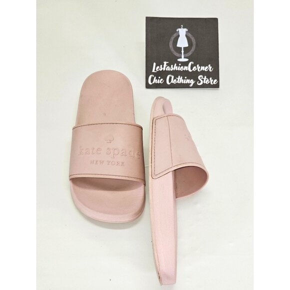 Kate Spade Women's Muted Pink Rubber Slide-On Sunny Sandals Size 5 2063 - Picture 9 of 16